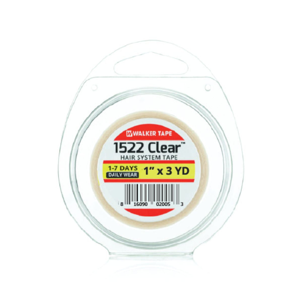 WALKER TAPE 1522 CLEAR - 1" X 3 YDS, ROLL